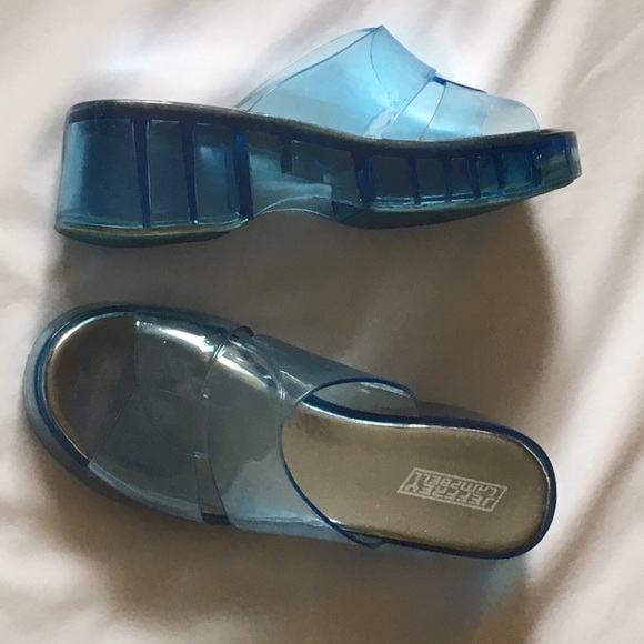 Jeffrey Campbell Shoes - Jeffrey Campbell Blue Jelly Sandals Shoes Sz 9